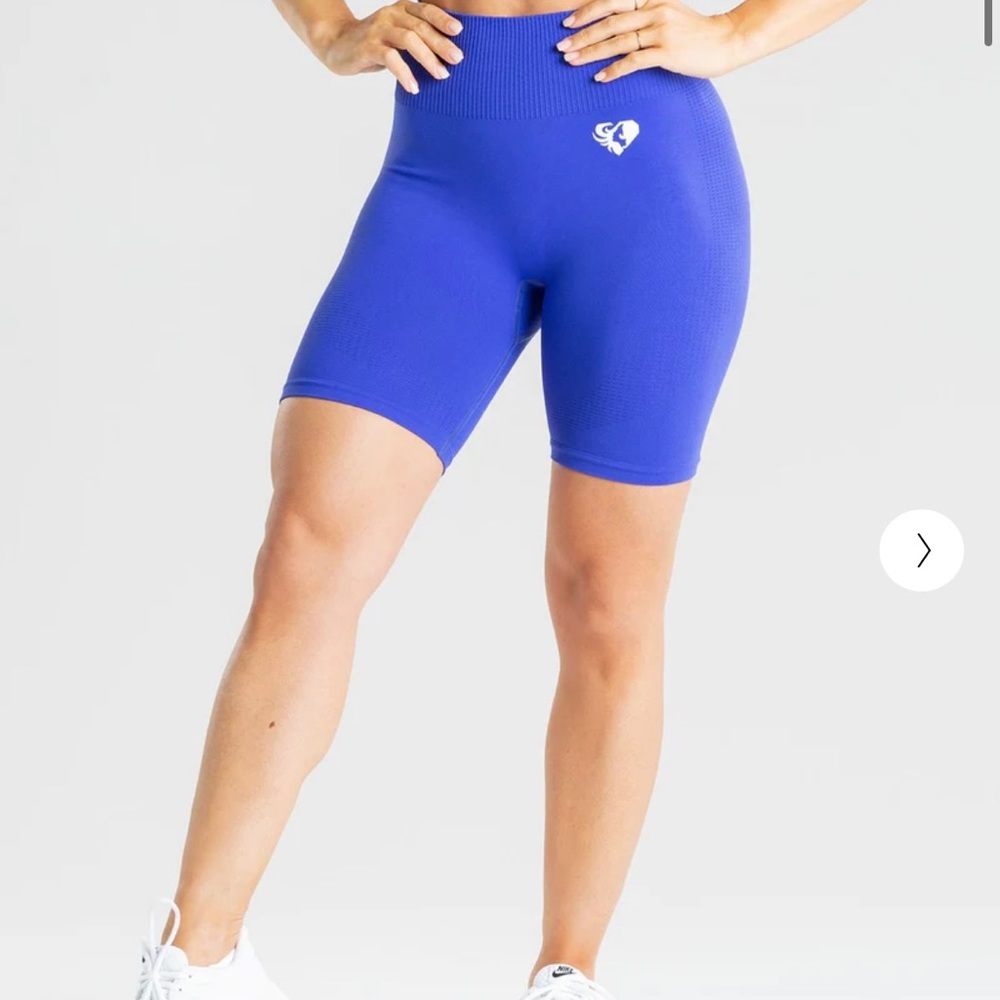 Women’s Best Power Seamless Cycling Shorts in Royal Blue - XS